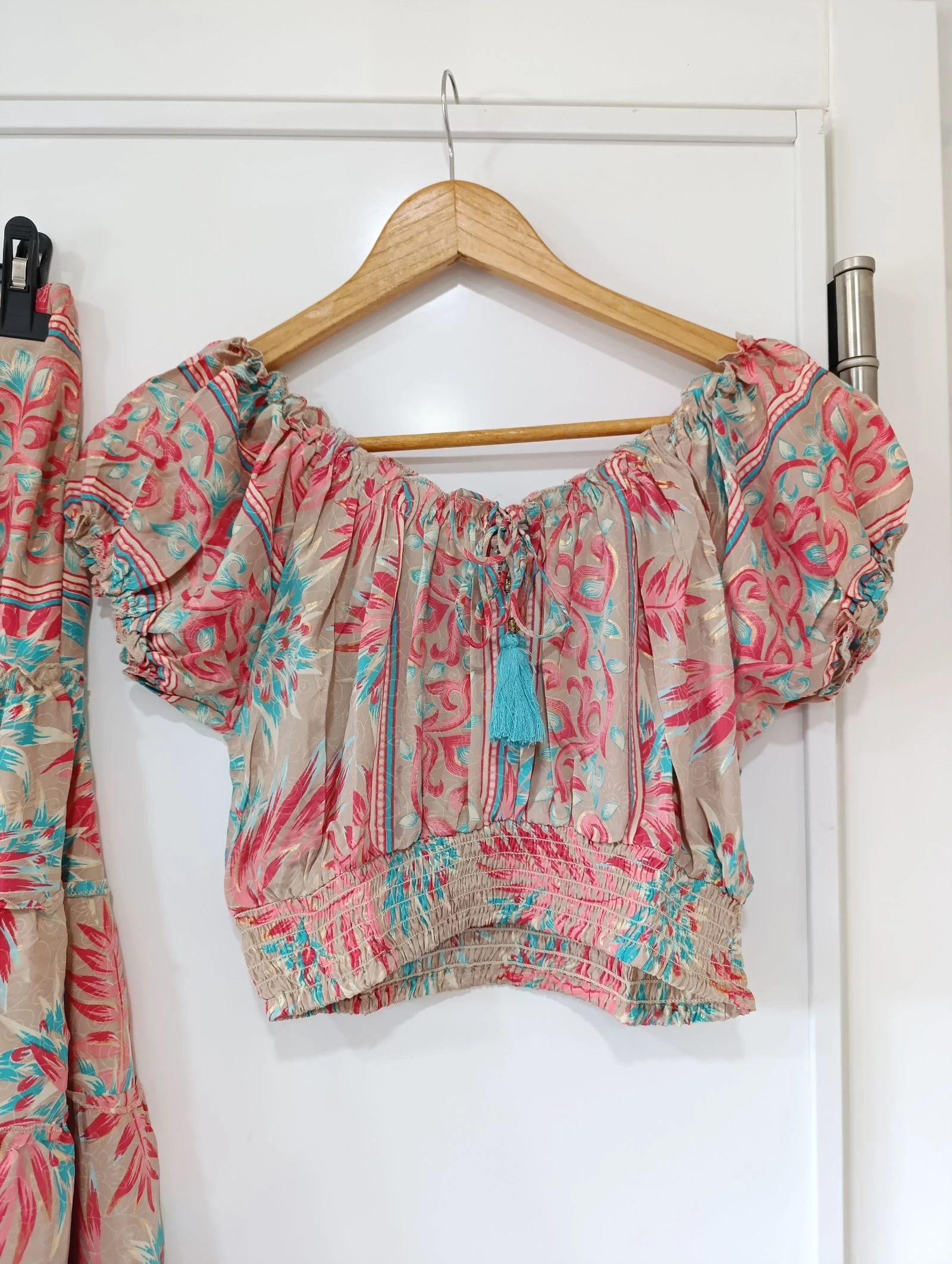 Conjunto de seda cores quentes – photo 2